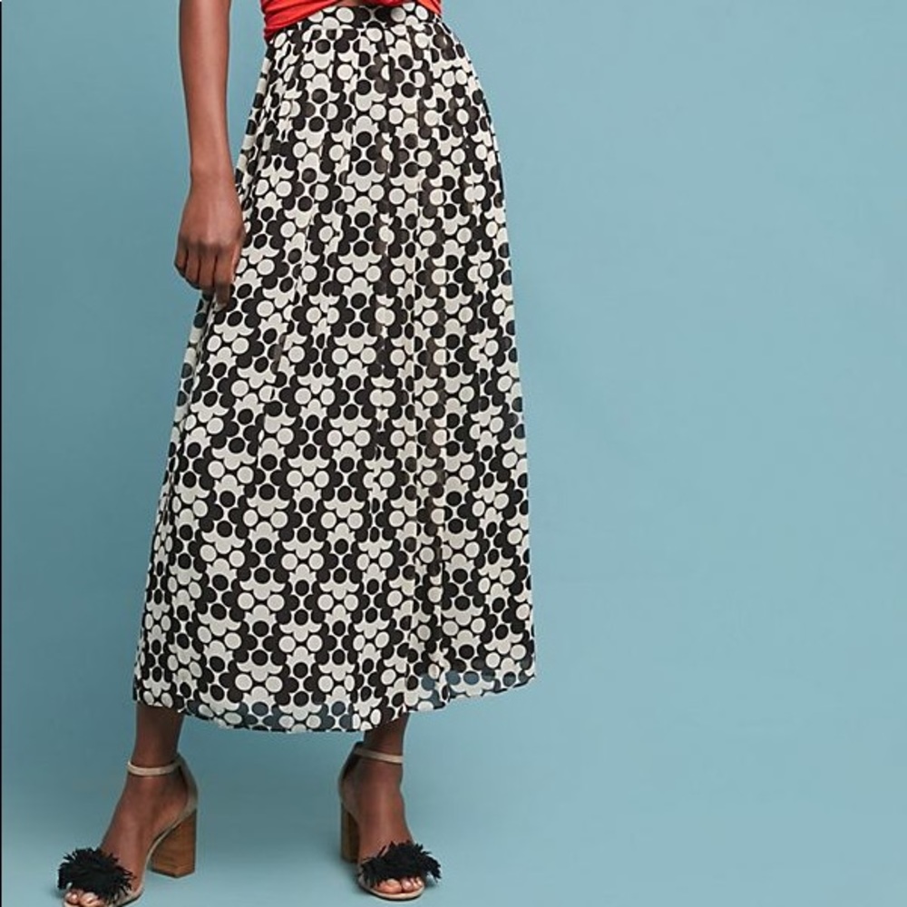 Orla Kiely Pleated Midi Skirt